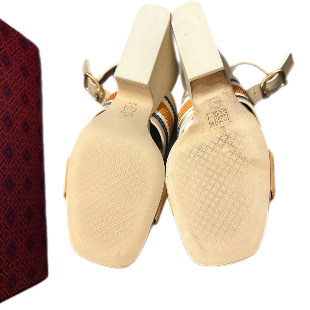 Tory Burch Jessa Block Heel Sandal Size 9.5- with box - Picture 13 of 15